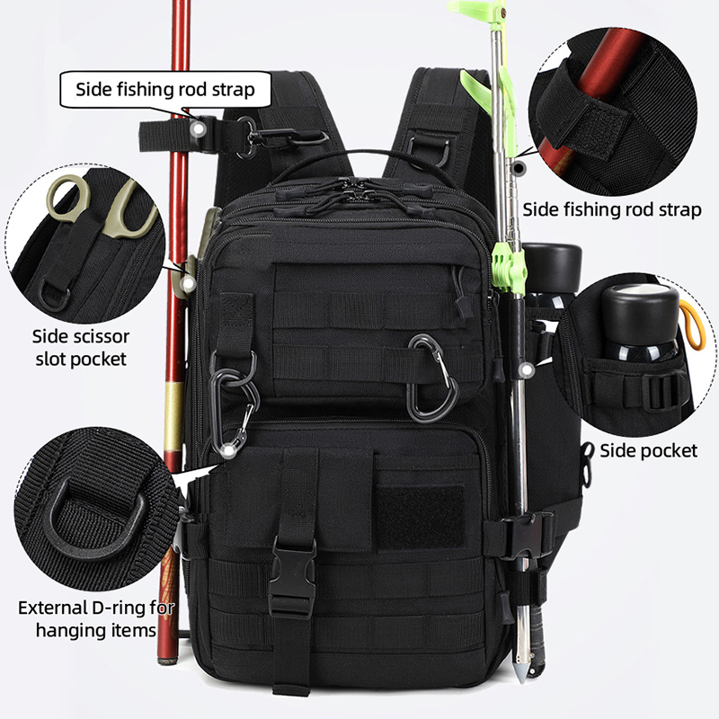 Fishing Equipment And Gear - Tas Ransel Taktis Camping Travel Besar