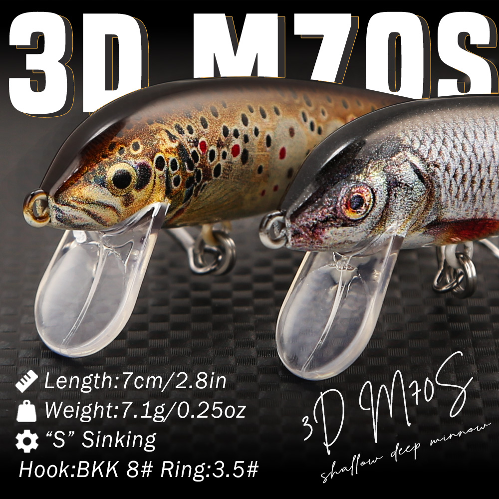 Umpan Pancing B&U Sinking Minn - Fishing Equipment For Trout ulasan dan harga