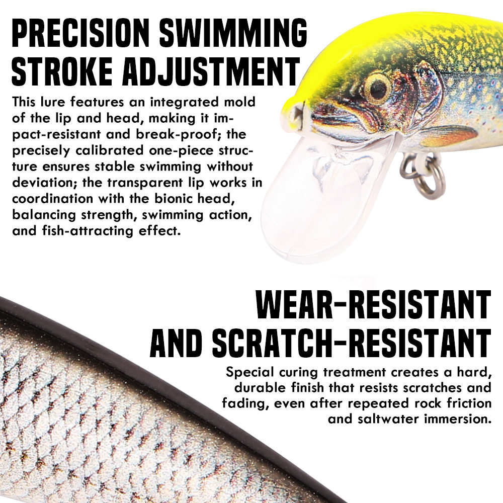 Umpan Pancing B&U Sinking Minn - Fishing Equipment For Trout ulasan dan harga