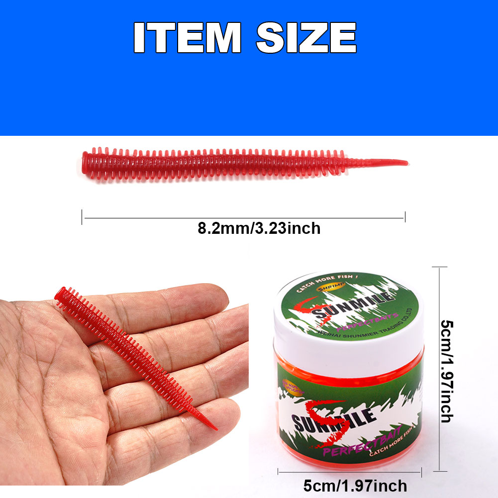 SUNMILE 10pcs Umpan Cacing Pas - Fishing Equipment For Trout ulasan dan harga