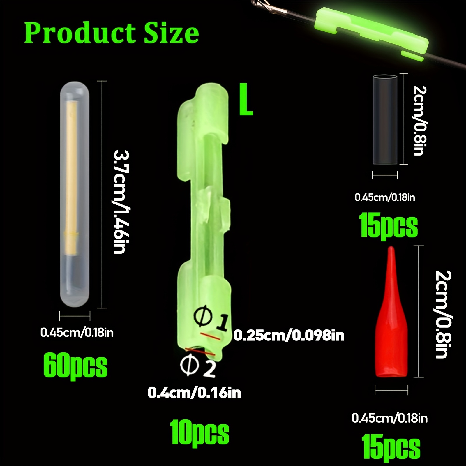 100PCS Lampu Pancing Profesion - Night Float Fishing ulasan dan harga
