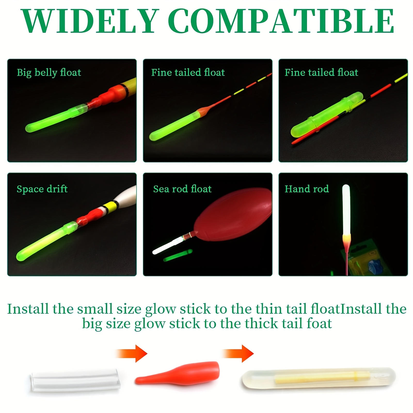 100PCS Lampu Pancing Profesion - Night Float Fishing ulasan dan harga