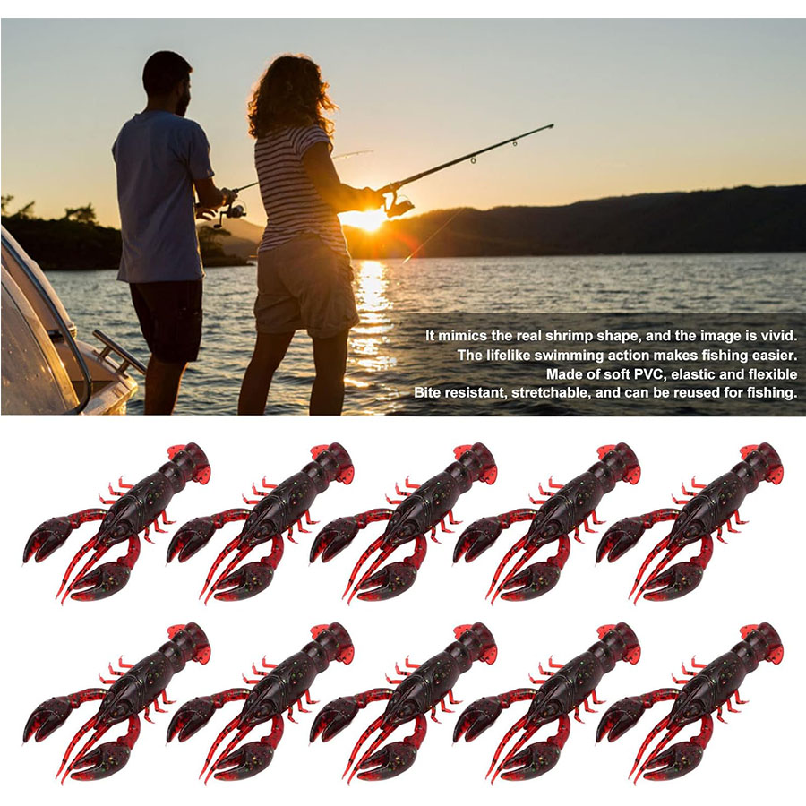 20 Buah Umpan Buatan Udang Uda - Fishing Equipment For Trout ulasan dan harga