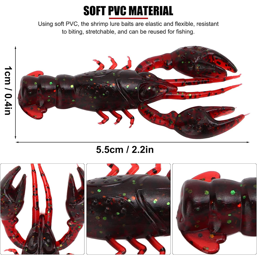 20 Buah Umpan Buatan Udang Uda - Fishing Equipment For Trout ulasan dan harga